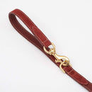 William Walker Leder Hundeleine Lambrusco