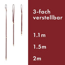 William Walker Leder Hundeleine Lambrusco